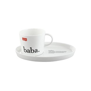 Paşabahçe Lügat Baba Porcelain Teacup - Baqqalia.com - The Best Shop to Buy Turkish Food and Products - Worldwide Free Shipping for Every Order Above 100 USD