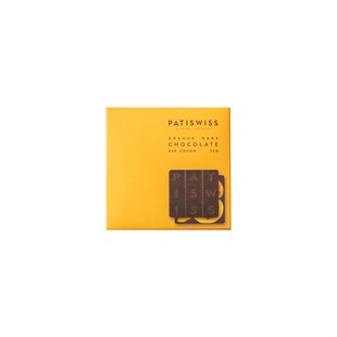 Patiswiss Orange Dark Chocolate Tablet 70G -  Baqqalia.com - The Best Shop to Buy Turkish Food and Products - Worldwide Free Shipping for Every Order Above 100 USD