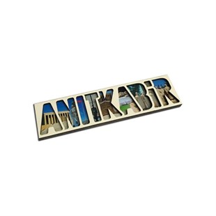 WOODEN LETTER MAGNET (ANITKABIR) - Baqqalia.com - The Best Shop to Buy Turkish Food and Products - Worldwide Free Shipping for Every Order Above 150 USD