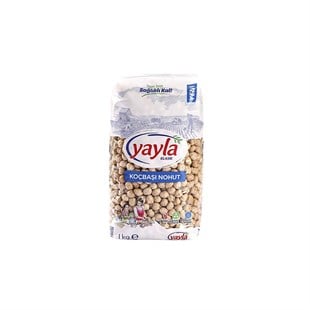 Yayla Koçbaşı Chickpea 1kg - Baqqalia.com - The Best Shop to Buy Turkish Food and Products - Worldwide Free Shipping for Every Order Above 100 USD