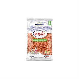 Yayla Red Lentils 1 Kg - Baqqalia.com - The Best Shop to Buy Turkish Food and Products - Worldwide Free Shipping for Every Order Above 100 USD