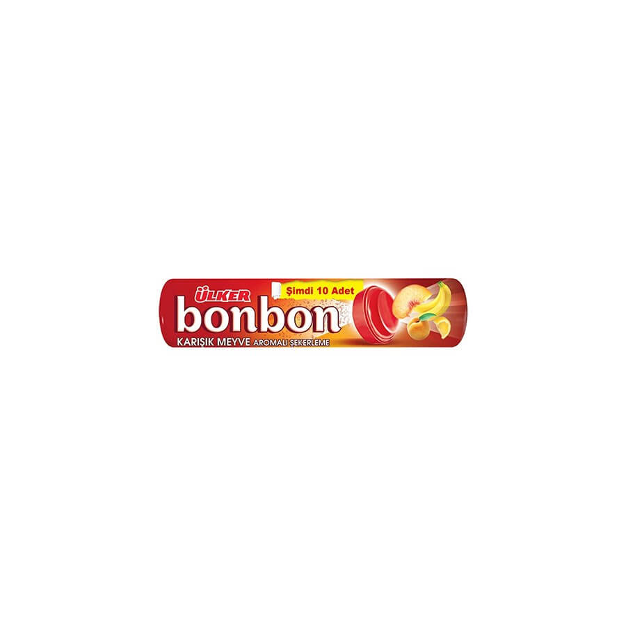 Ülker Bonbon Roll Candy Fruity 32.5g - Baqqalia.com - The Best Shop to Buy Turkish Food and Products - Worldwide Free Shipping for Every Order Above 100 USD