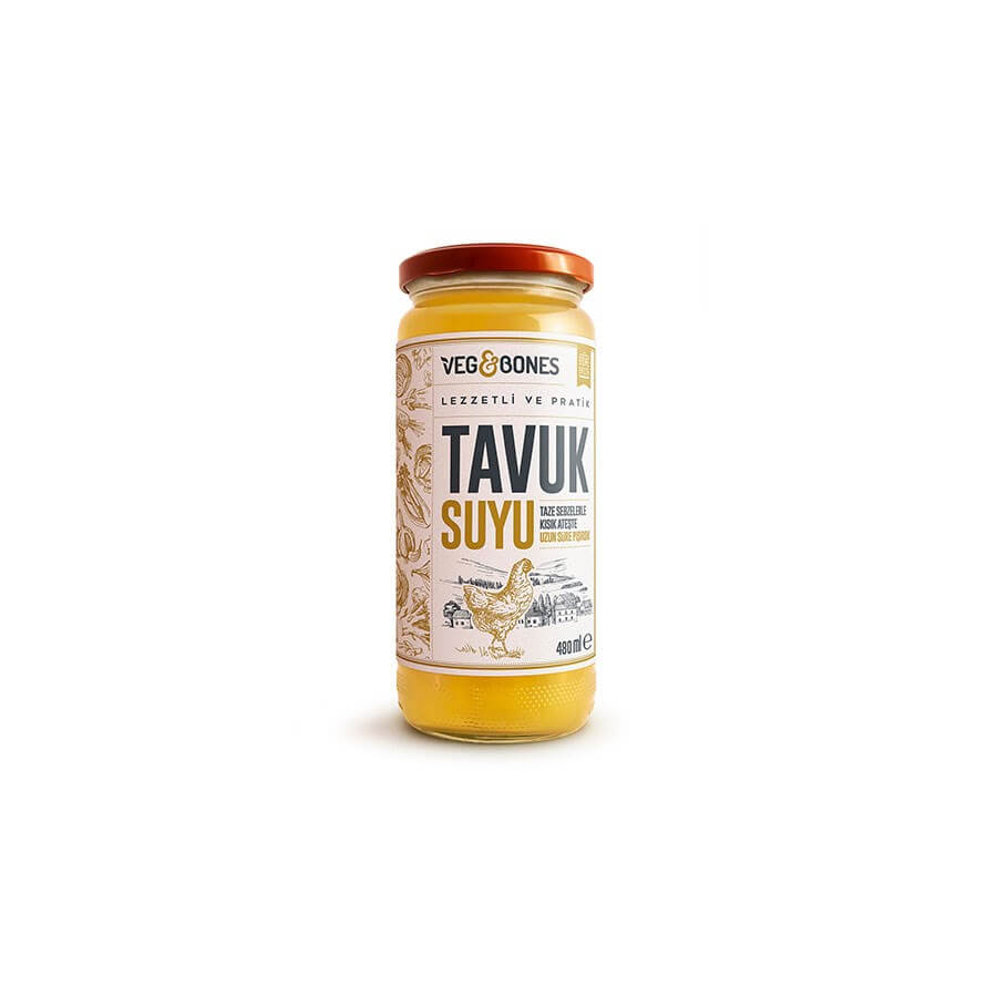 Veg & Bones Chicken Broth 480 Ml - Baqqalia.com - The Best Shop to Buy Turkish Food and Products - Worldwide Free Shipping for Every Order Above 100 USD