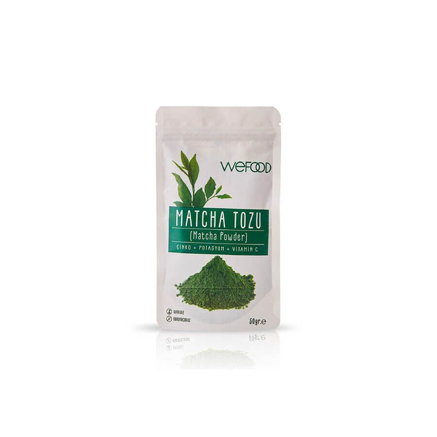 Wefood Matcha Powder 50 G - Baqqalia.com - The Best Shop to Buy Turkish Food and Products - Worldwide Free Shipping for Every Order Above 150 USD
