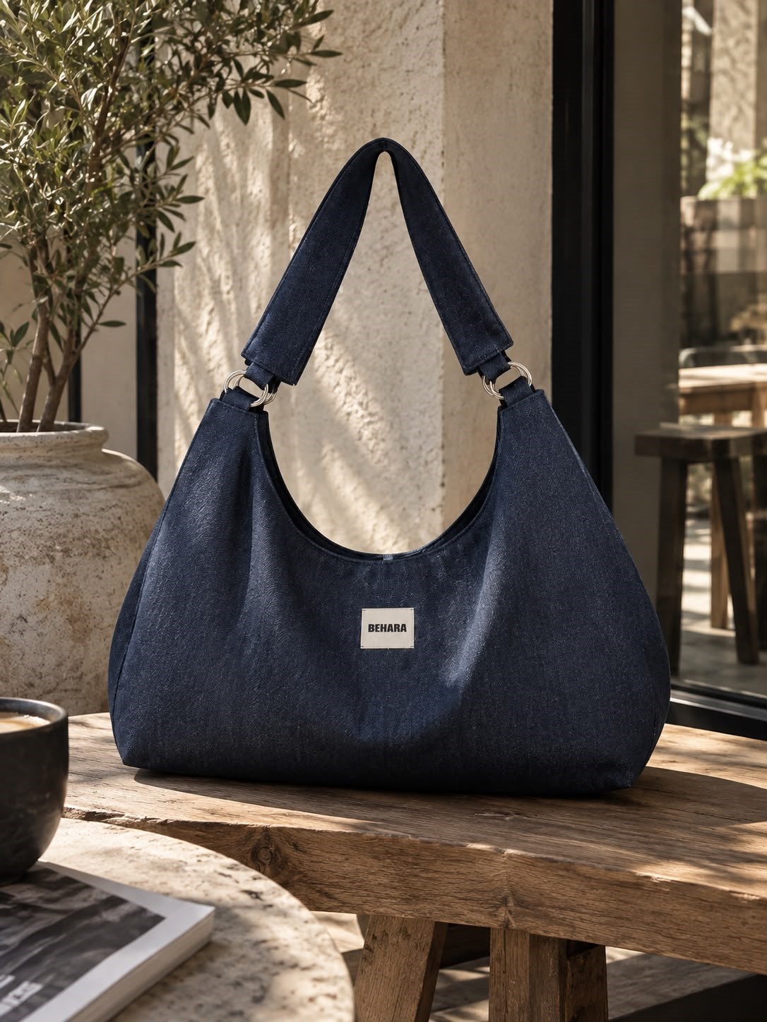 BEHARA DENİM TOTE BAG