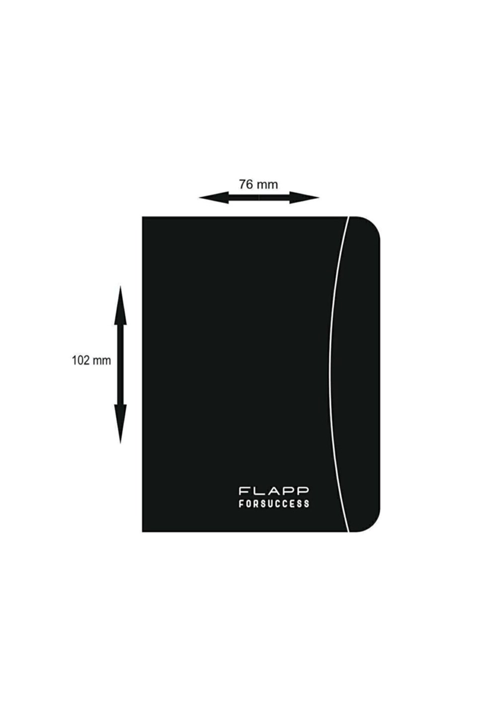 Flapp Hakiki Deri Siyah Mini Cüzdan Kartlık