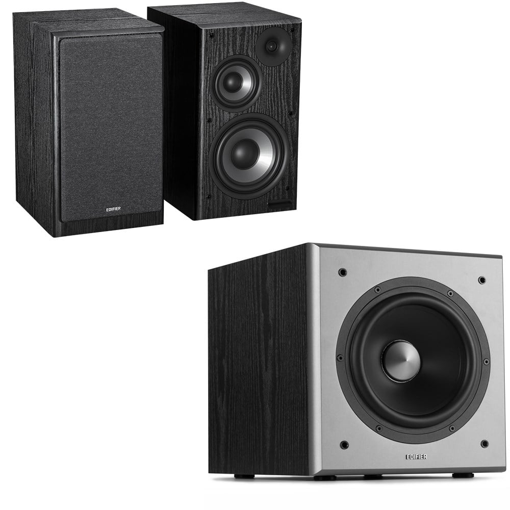 Edifier R2750DB MKII Üç Yollu Aktif Hoparlör Siyah ve  Edifier T5 Aktif Subwoofer