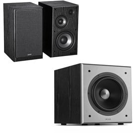 Edifier R2750DB MKII Üç Yollu Aktif Hoparlör Siyah ve  Edifier T5 Aktif Subwoofer
