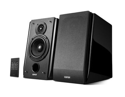 Edifier R1850DB Optic Girişli ,Bluetooth,Subwoofer Çıkışlı 4'' Bas Ünitesi 2.0 Aktif Hoparlör 70W RMS Piyano Siyah