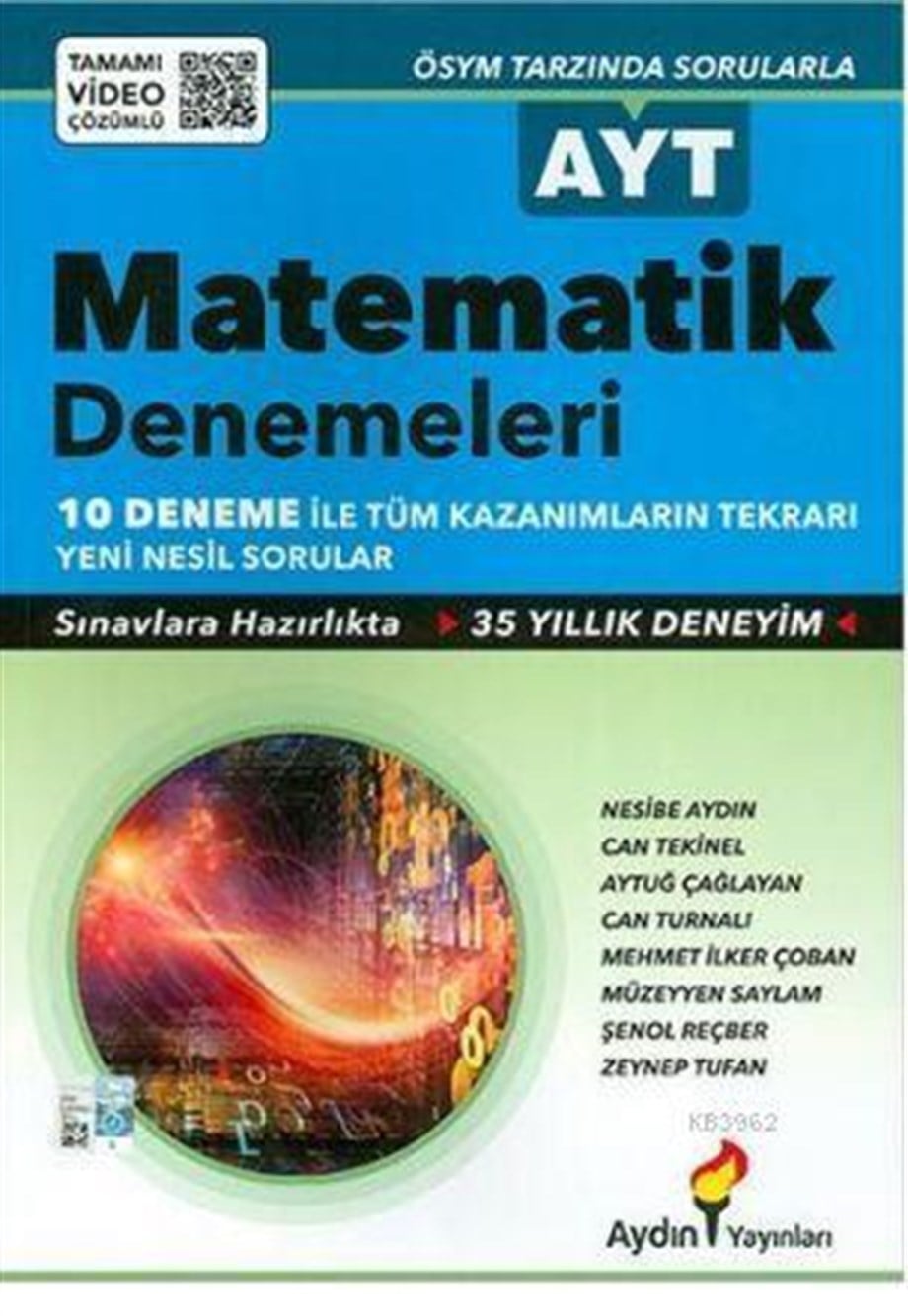 Aydın Yayınları AYT Matematik Denemeleri Aydın 