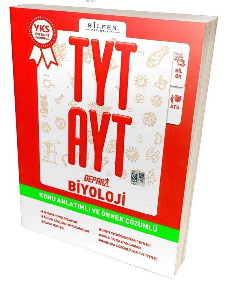 Bilfen Yayınları TYT AYT Biyoloji Depar Konu Anlatımlı ve Örnek Çözümlü Bilfen 