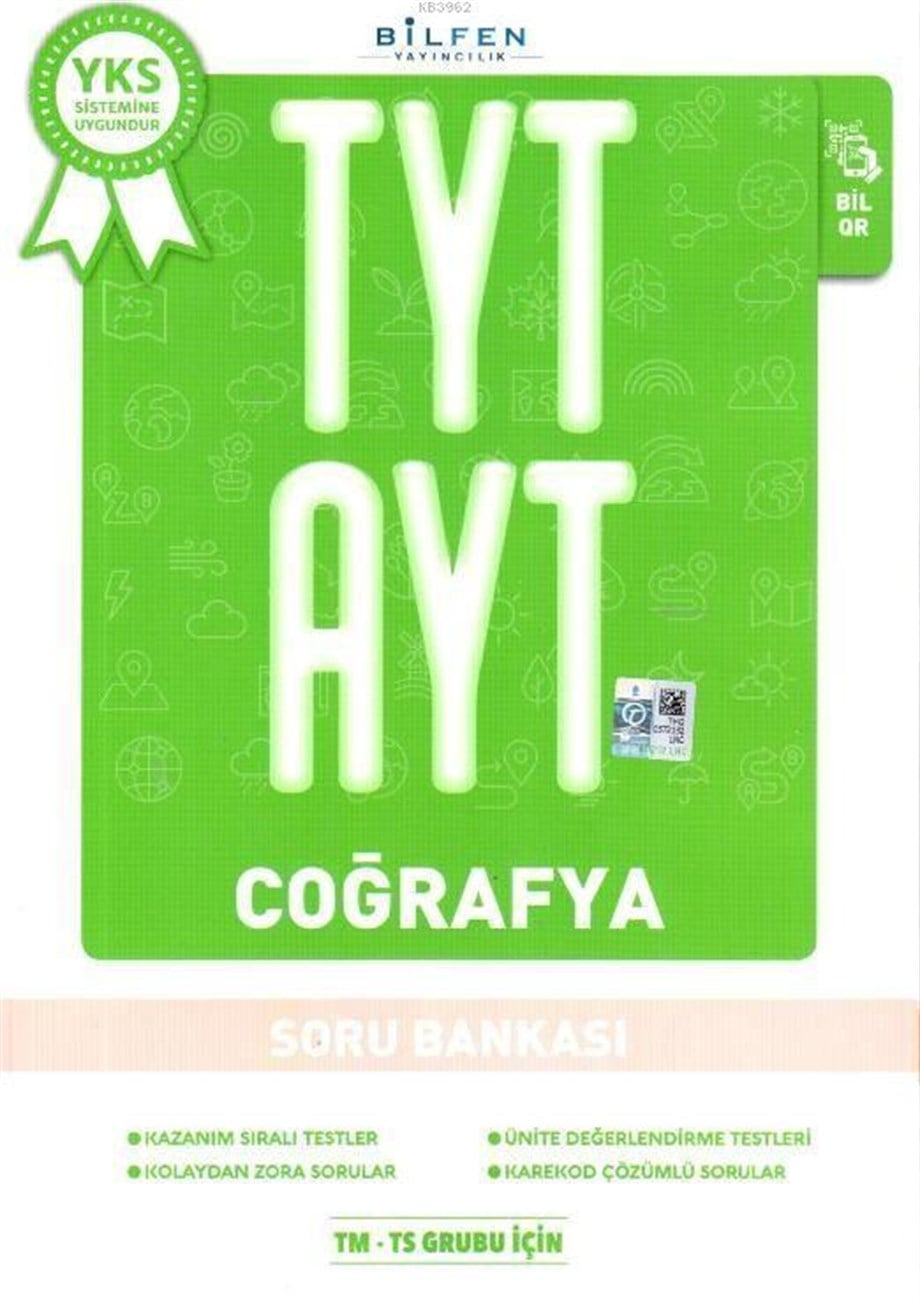 Bilfen Yayınları TYT AYT Coğrafya Soru Bankası