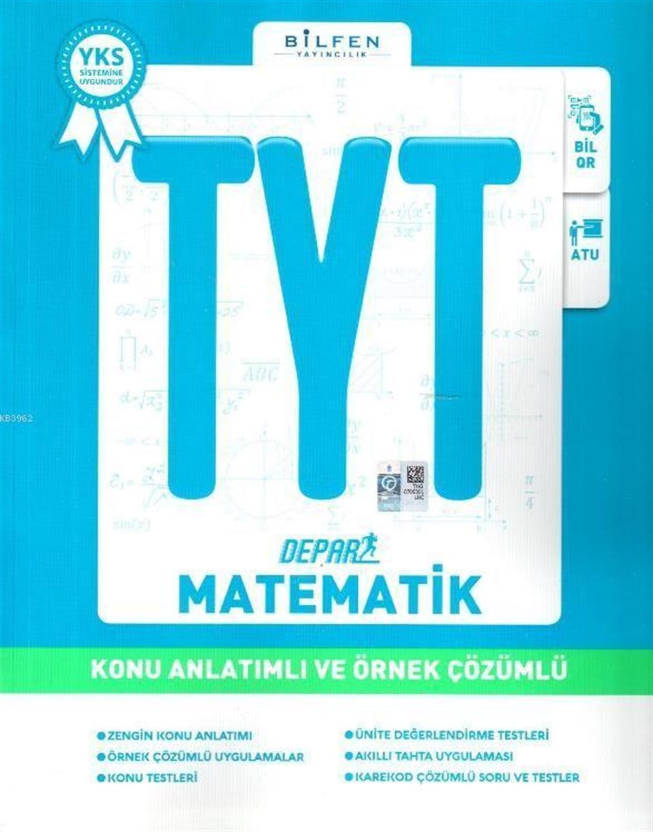 Bilfen Yayınları TYT Depar Matematik  Konu Anlatımlı ve Örnek Çözümlü