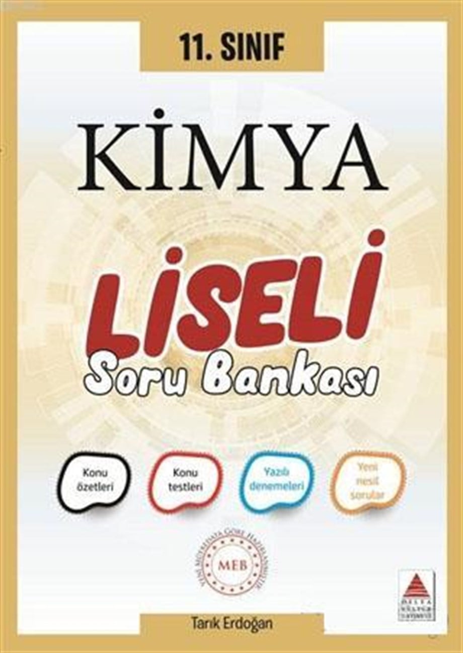 Delta Kültür Yayınları 11. Sınıf Kimya Liseli Soru Bankası Delta Kültür 