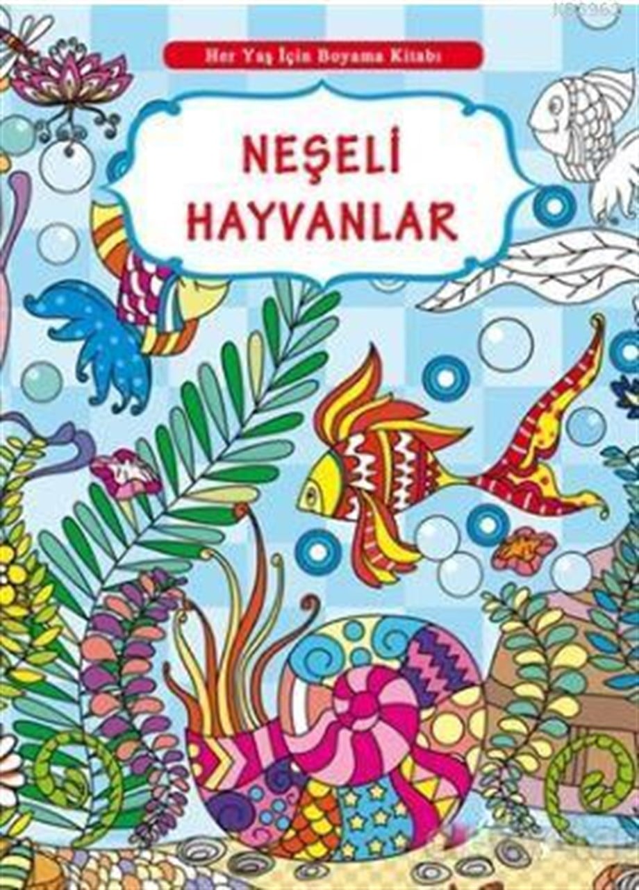 Her Yaş İçin Boyama Kitabı - Neşeli Hayvanlar
