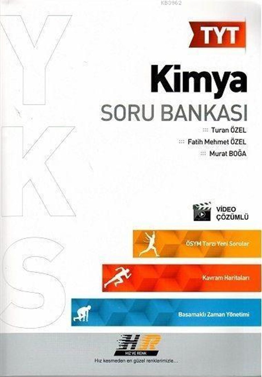 Hız ve Renk Yayınları TYT Kimya Soru Bankası Hız ve Renk 