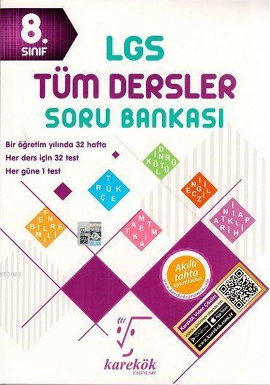 Karekök Yayınları 8. Sınıf LGS Tüm Dersler Soru Bankası Karekök 