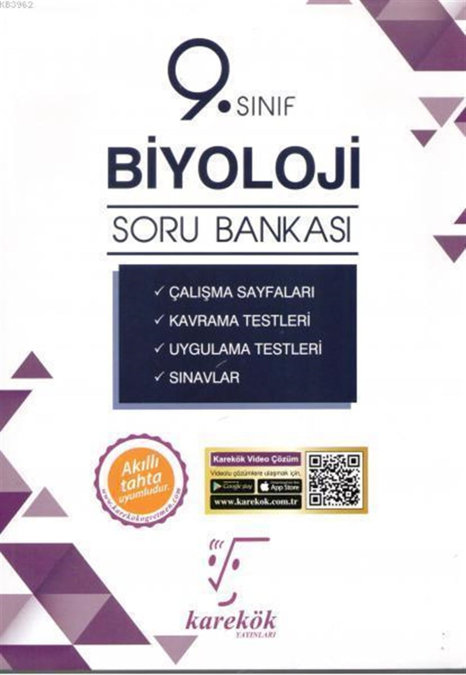 Karekök Yayınları 9. Sınıf Biyoloji Kavramlarla Soru Bankası
