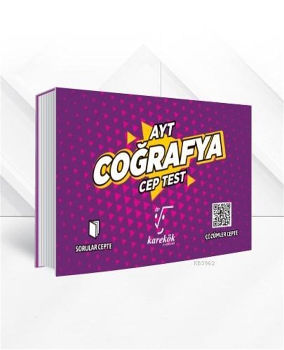 Karekök Yayınları AYT Coğrafya Cep Test Karekök 