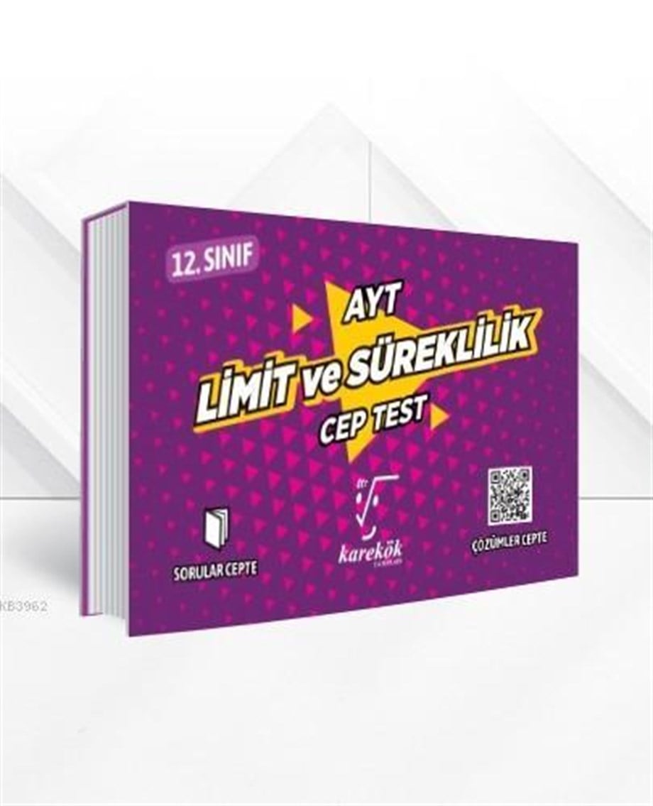 Karekök Yayınları AYT Limit ve Süreklilik Cep Test Karekök 