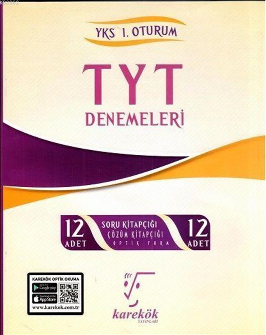 Karekök Yayınları TYT Denemeleri 12 Adet Karekök 