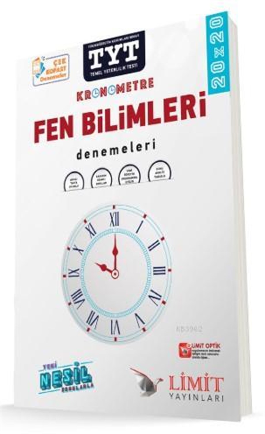 Limit Yayınları TYT Fen Bilimleri Kronometre 20 x 20 Denemeleri  Limit 