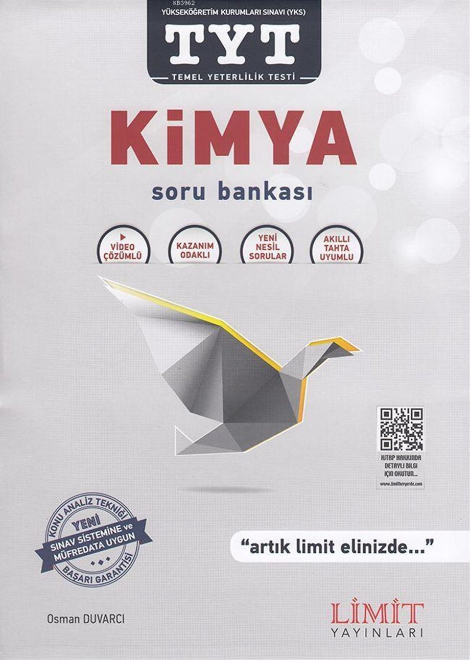Limit Yayınları TYT Kimya Soru Bankası Limit 