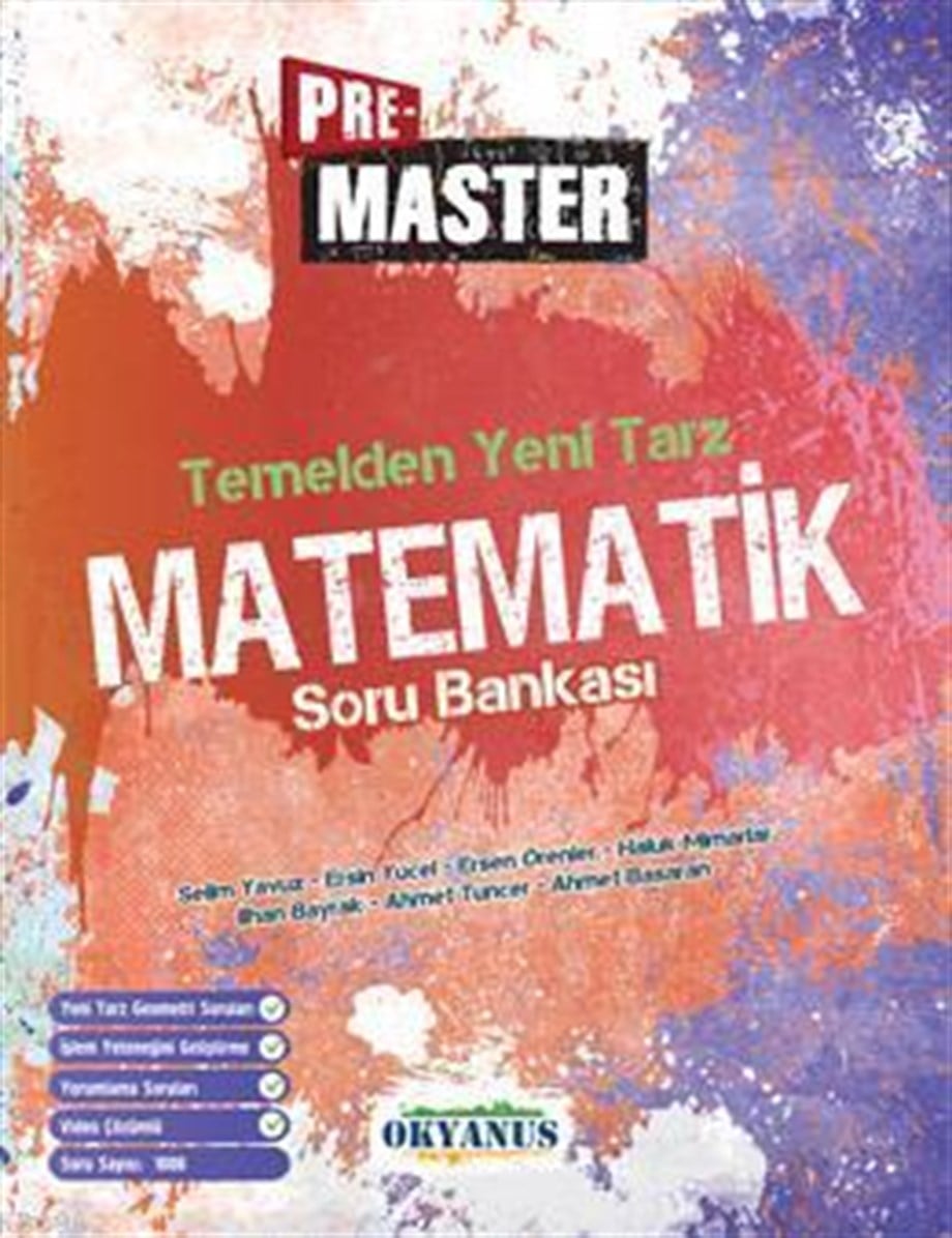 Okyanus Yayınları TYT Pre Master Matematik Temelden Yeni Tarz Soru Bankası Okyanus Y