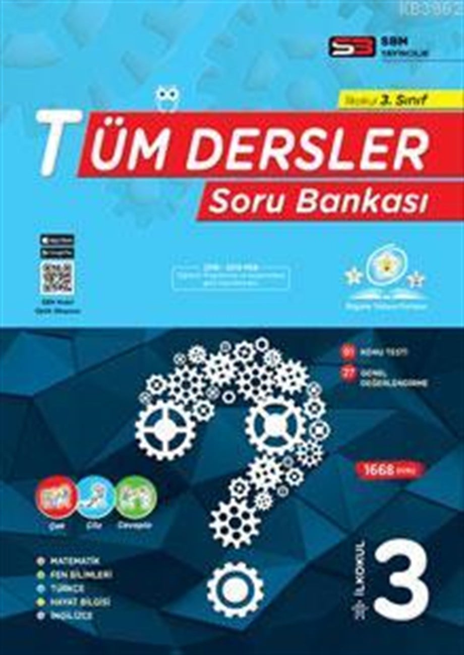 SBM Yayınları 3. Sınıf Tüm Dersler Soru Bankası SBM 