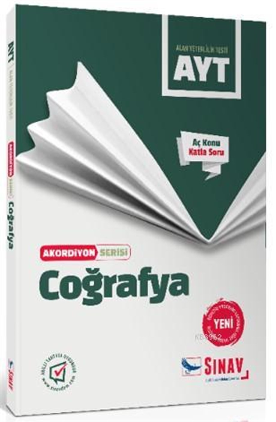 Sınav Dergisi Yayınları AYT Coğrafya Akordiyon Serisi Aç Konu Katla Soru Sınav Dergisi 