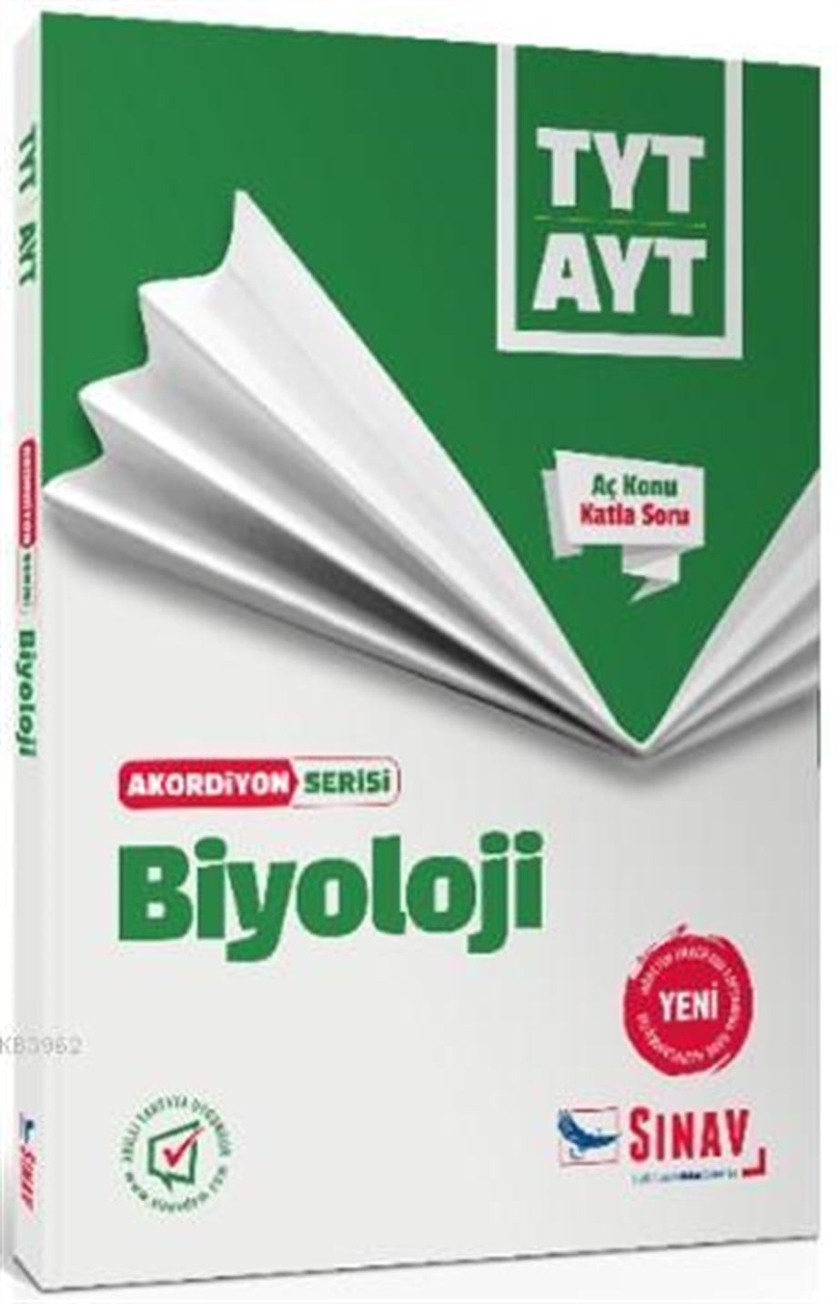 Sınav Dergisi Yayınları TYT AYT Biyoloji Akordiyon Serisi Aç Konu Katla Soru Sınav Dergisi 