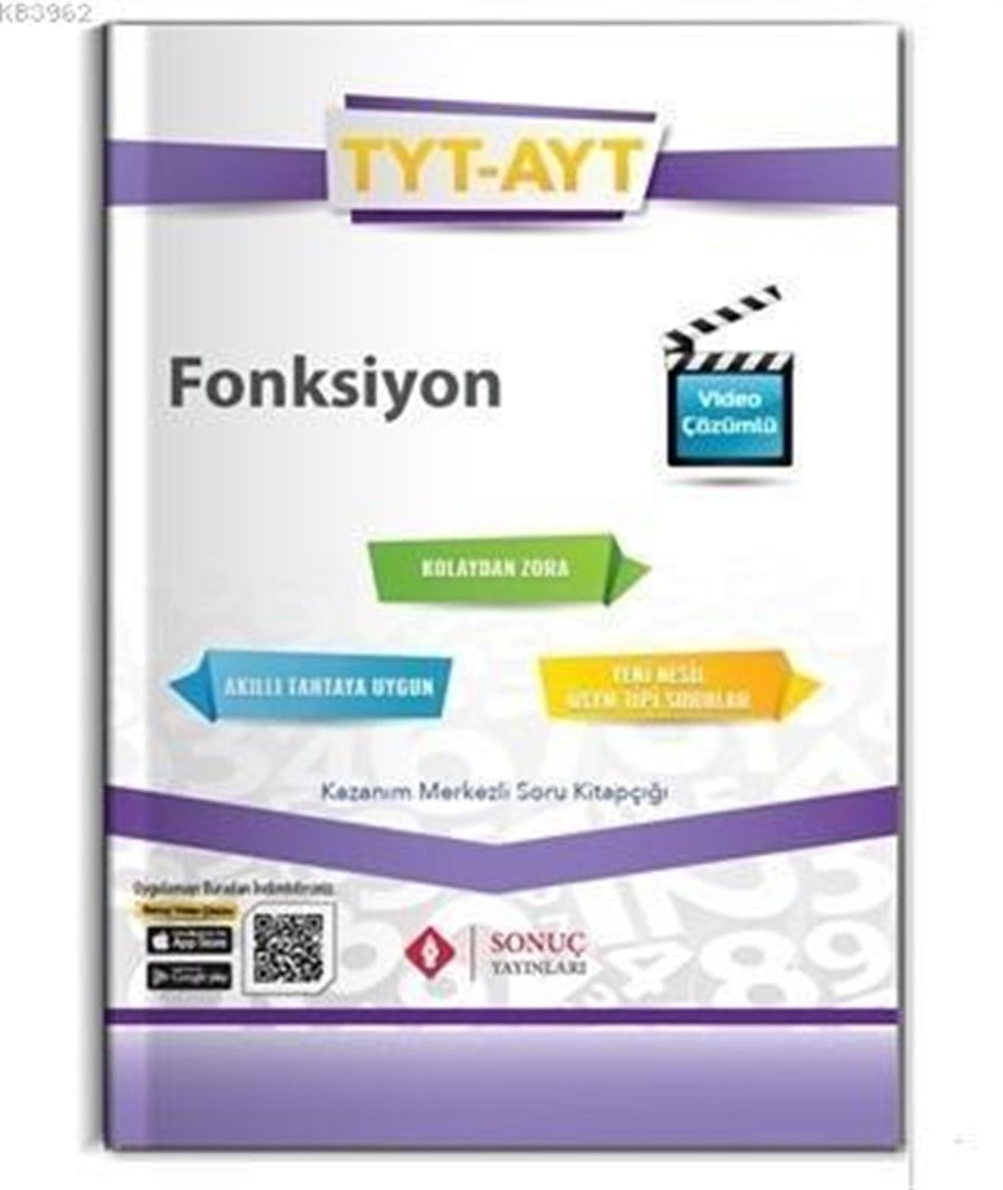 Sonuç Yayınları TYT AYT Fonksiyon Kazanım Merkezli Soru Kitapçığı Sonuç 