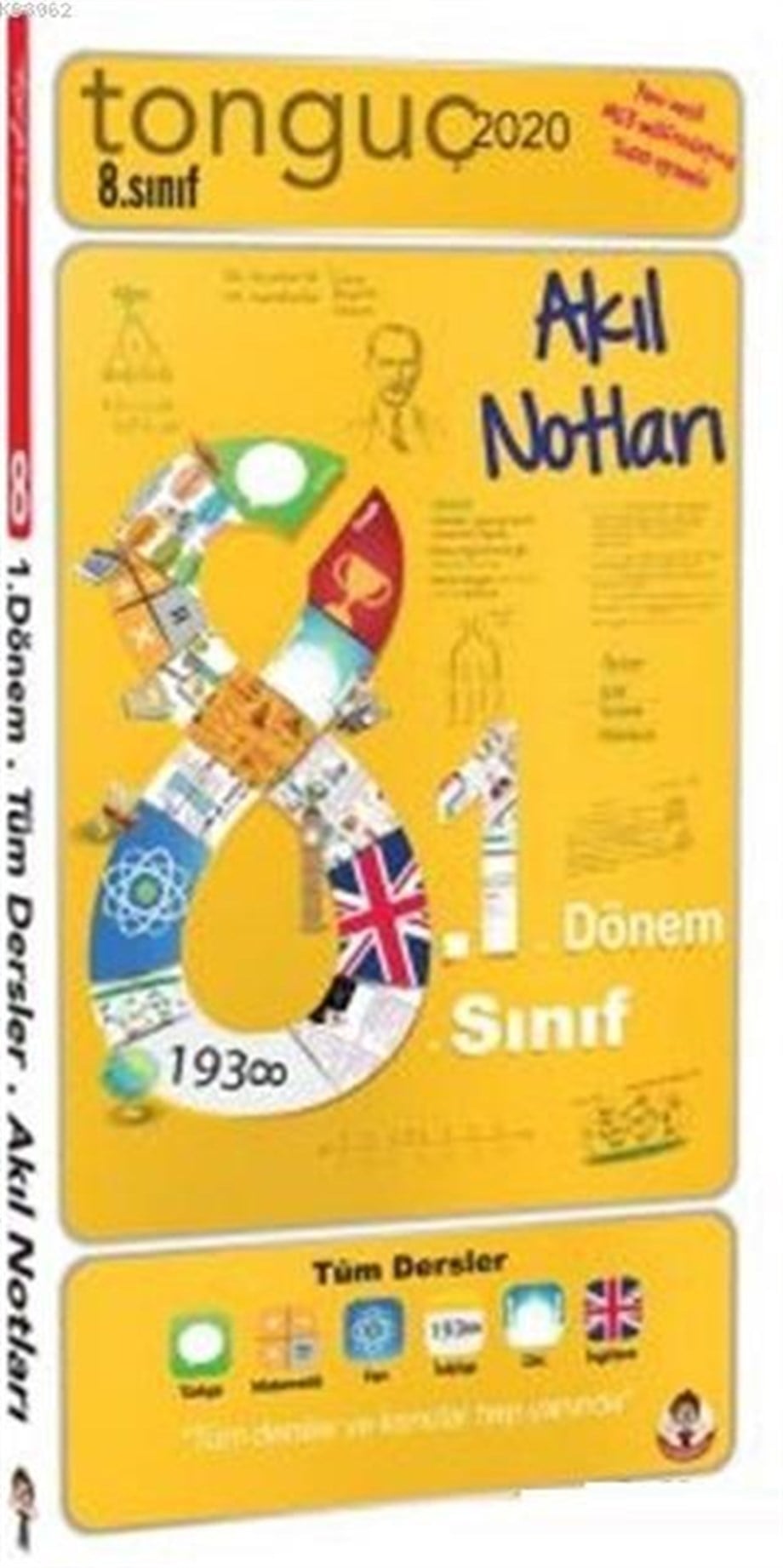 Tonguç Yayınları 8. Sınıf 1. Dönem LGS Tüm Dersler Akıl Notları Cep Boy Tonguç 