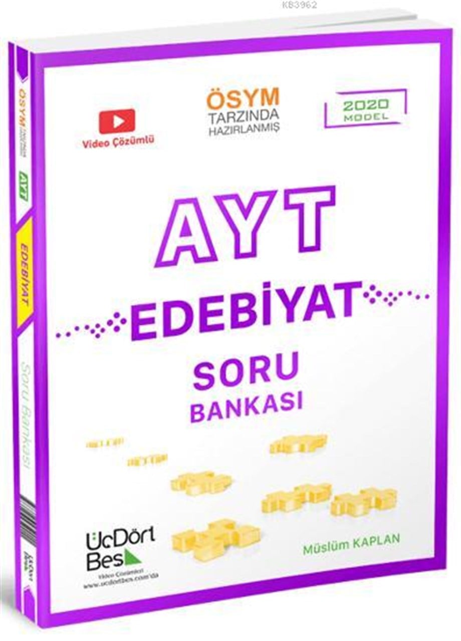 Üç Dört Beş Yayınları AYT Edebiyat Soru Bankası Üç Dört Beş 
