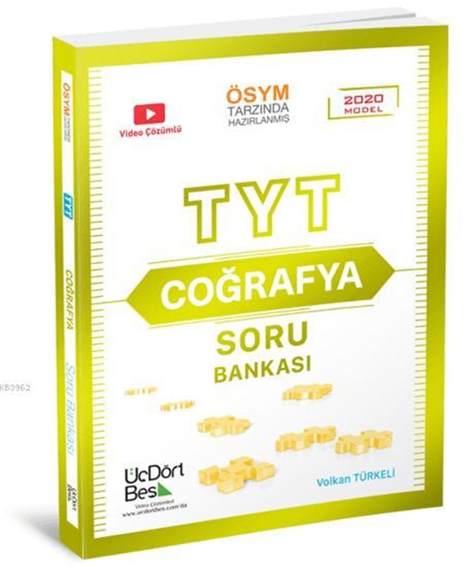 Üç Dört Beş Yayınları TYT Coğrafya Soru Bankası Üç Dört Beş 