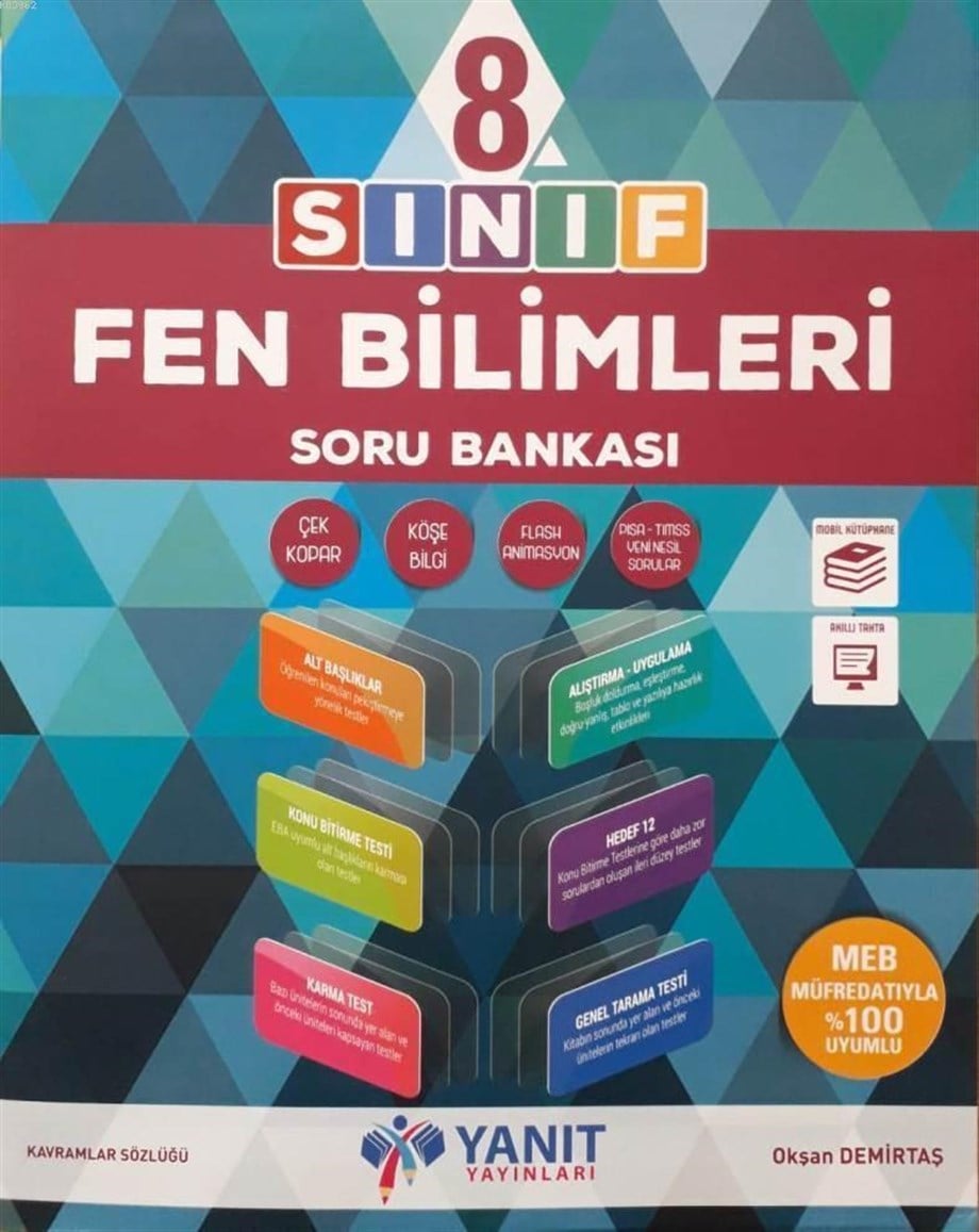 Yanıt Yayınları 8. Sınıf LGS Fen Bilimleri Soru Bankası Yanıt 