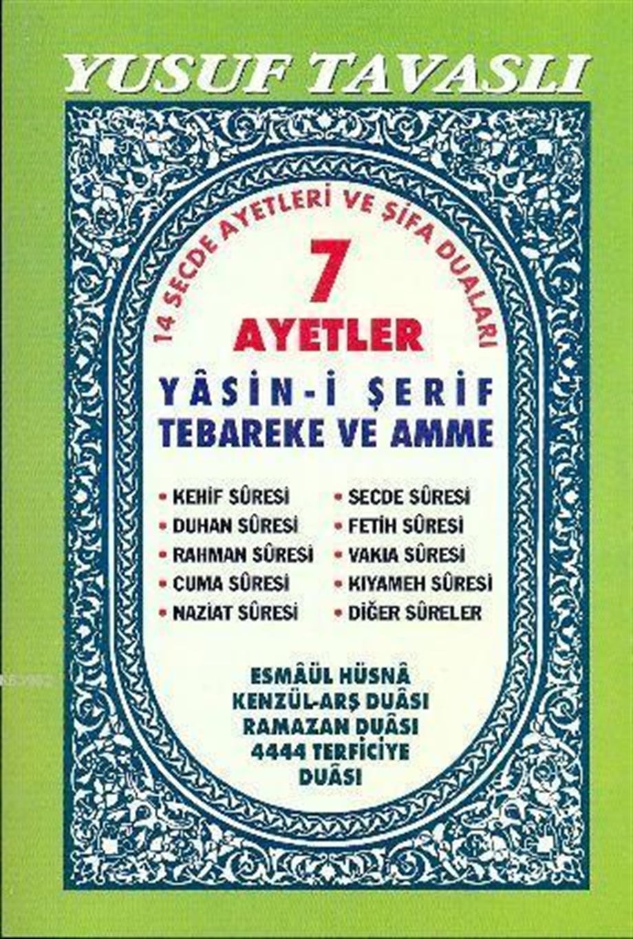 7 Ayetler Yasin ve Dualar Dergi Boy (D31/A)
