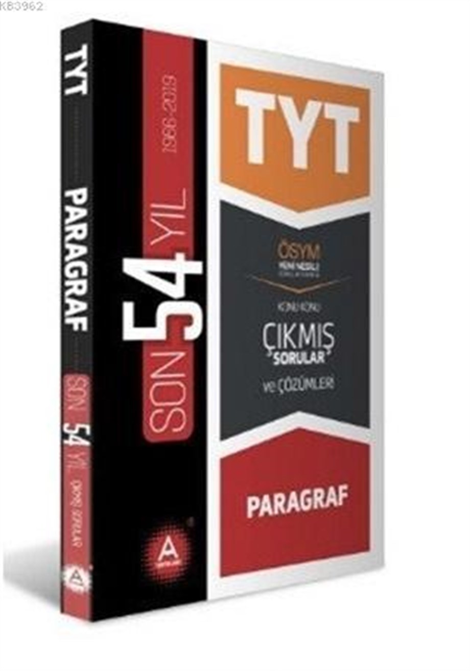 A Yayınları TYT Paragraf Son 54 Yılın Çıkmış Soruları ve Ayrıntılı Çözümleri A 