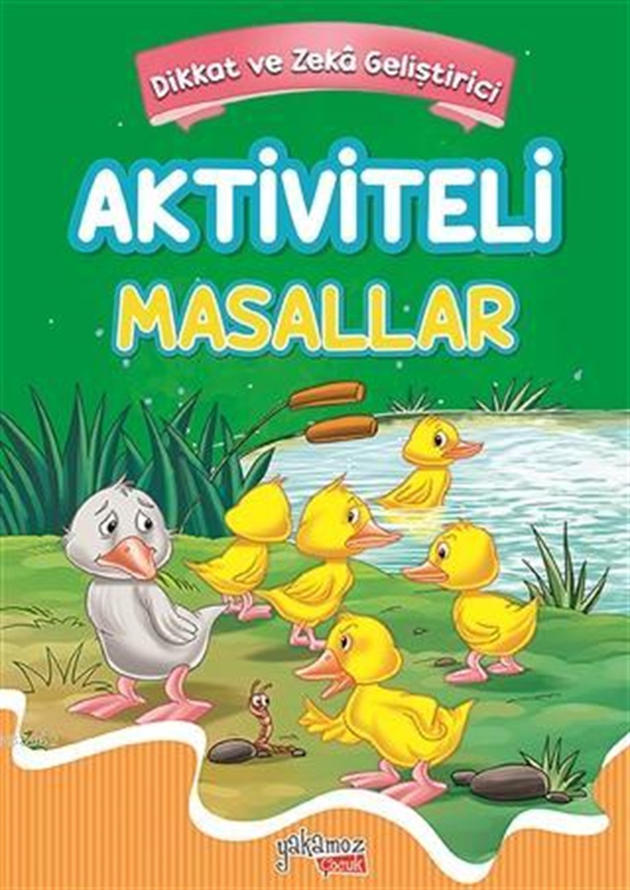 Aktiviteli Masallar 2-Yeşil-Hayvanlar-Dikkat ve Zeka Geliştirici