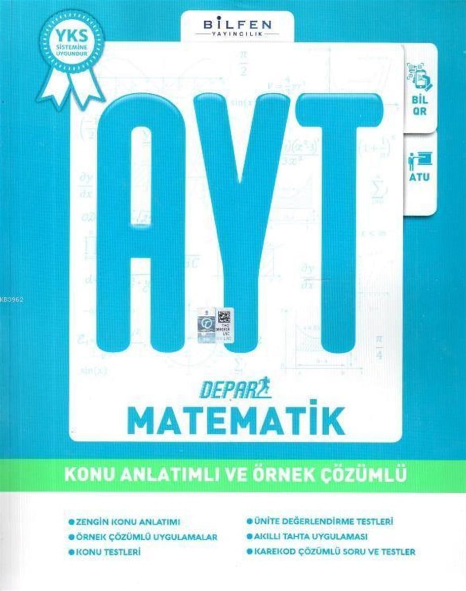 Bilfen Yayınları AYT Depar Matematik  Konu Anlatımlı ve Örnek Çözümlü