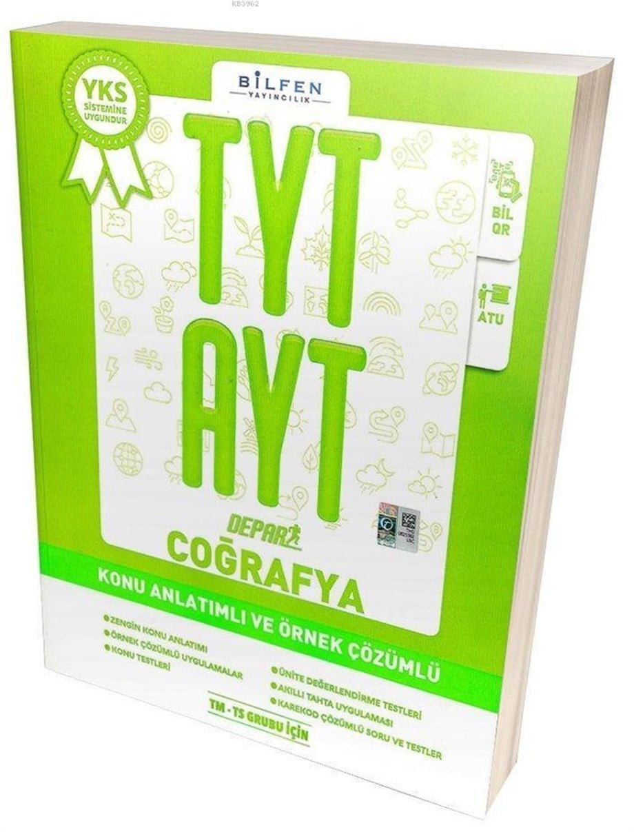 Bilfen Yayınları TYT AYT Coğrafya Depar Konu Anlatımlı ve Örnek Çözümlü