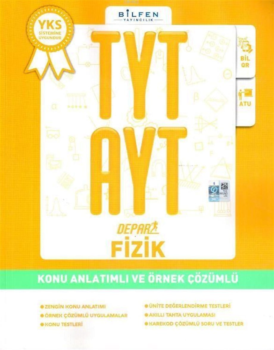 Bilfen Yayınları TYT AYT Depar Fizik Konu Anlatımlı ve Örnek Çözümlü