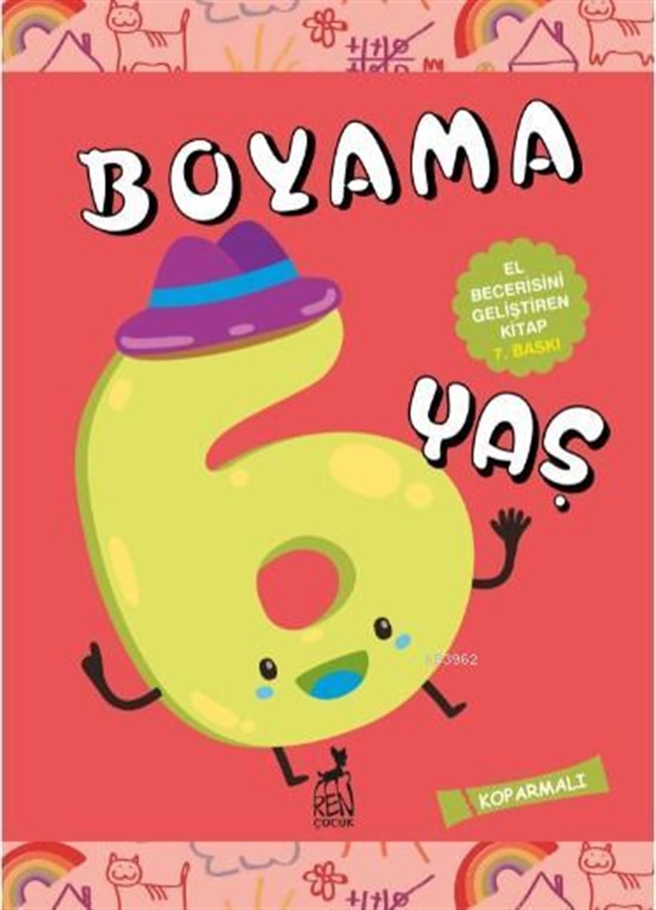Boyama 6 Yaş; El Becerisini Geliştiren Kitap
