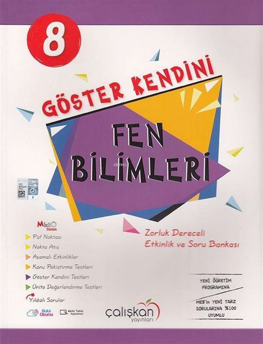 Çalışkan Yayınları 8. Sınıf LGS Fen Bilimleri Göster Kendini Soru Bankası Çalışkan 