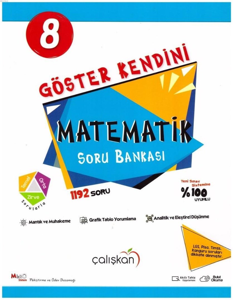 Çalışkan Yayınları 8. Sınıf LGS Matematik Göster Kendini Soru Bankası Çalışkan 