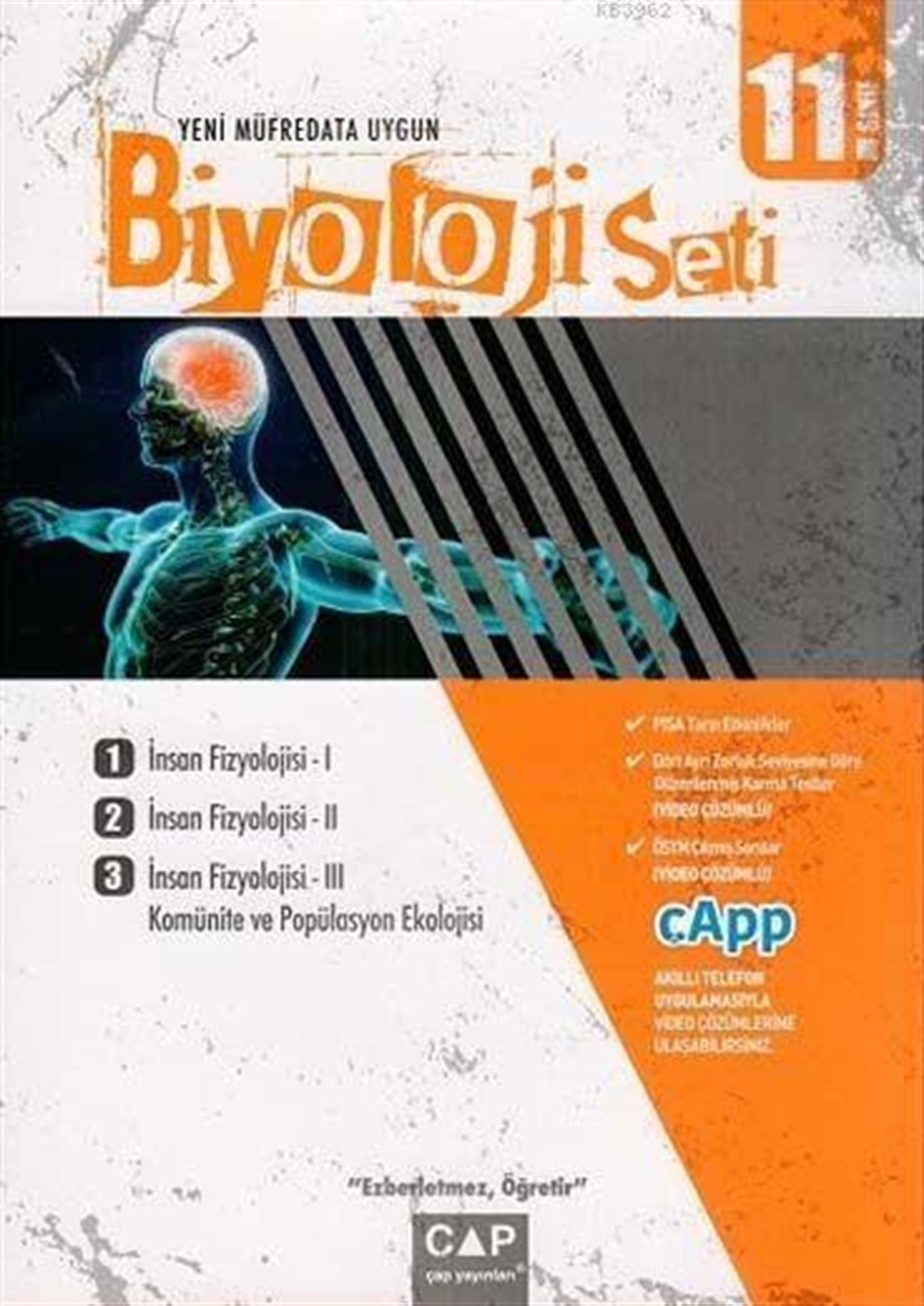 Çap Yayınları 11. Sınıf Anadolu Lisesi Biyoloji Seti Çap 