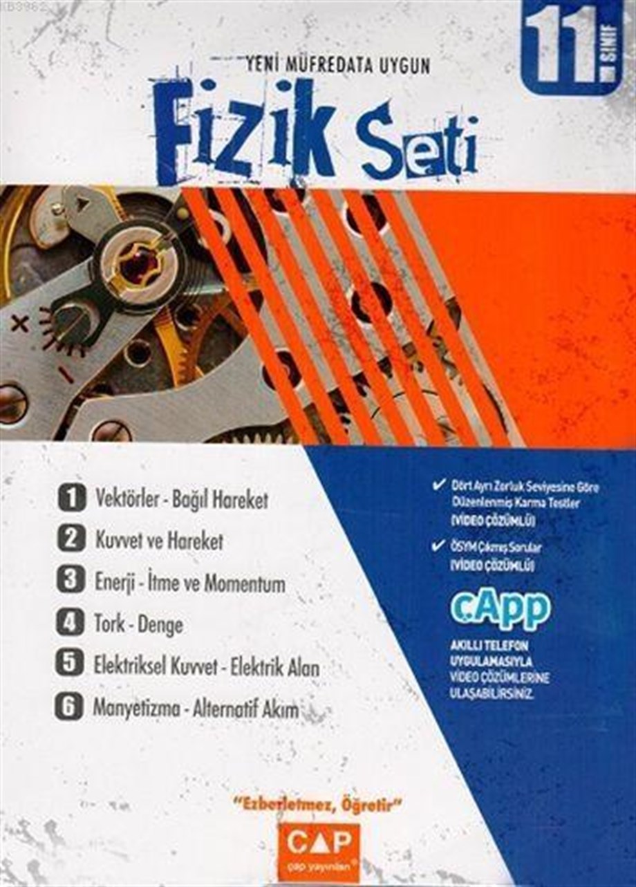 Çap Yayınları 11. Sınıf Anadolu Lisesi Fizik Seti Çap 