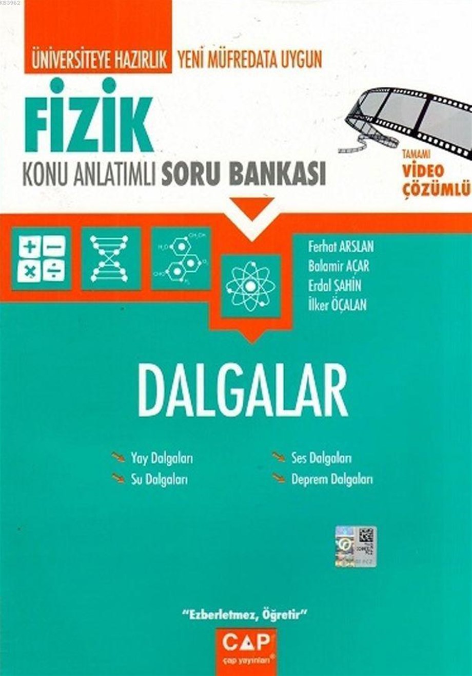 Çap Yayınları Üniversiteye Hazırlık Fizik Dalgalar Konu Anlatımlı Soru Bankası Çap 