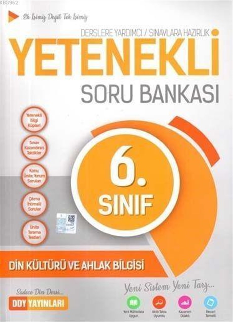 DDY Yayınları 6. Sınıf Yetenekli Din Kültürü ve Ahlak Bilgisi Soru Bankası DDY 