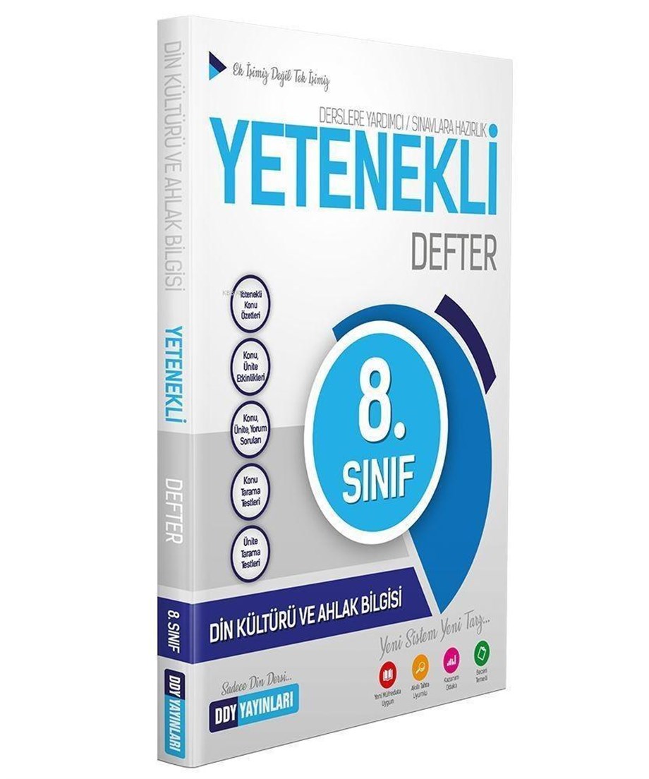 DDY Yayınları 8. Sınıf LGS Din Kültürü ve Ahlak Bilgisi Yetenekli Defter DDY 